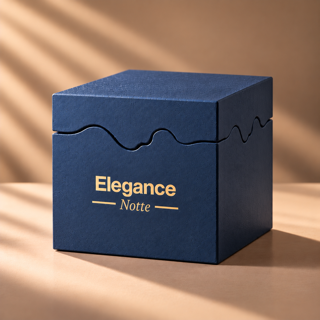 Elegance: Vela Aromática Notte 100g (Azul)