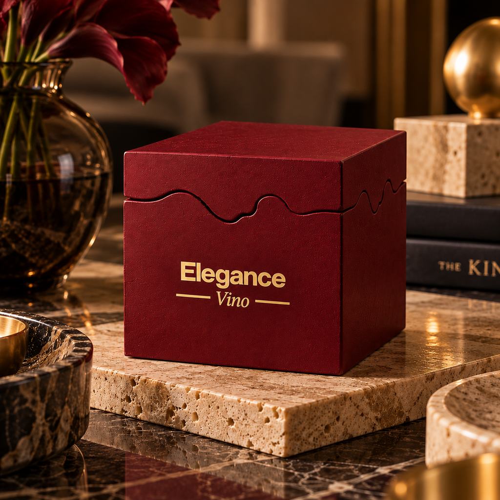 Elegance: Vela Aromática Vino 100g (Vermelha)