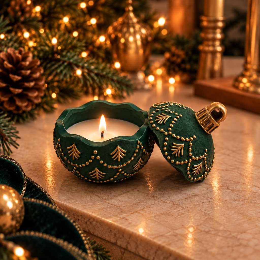 Christmas Nostalgia: Vela Aromática 60g Jingle Baubles