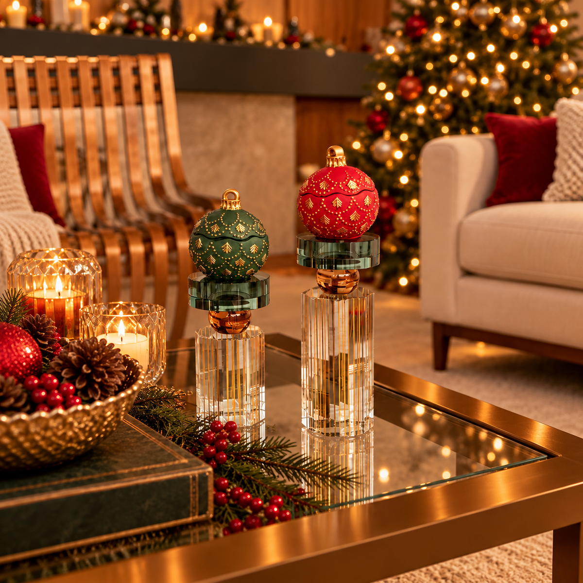 Christmas Nostalgia: Vela Aromática 60g Jingle Baubles